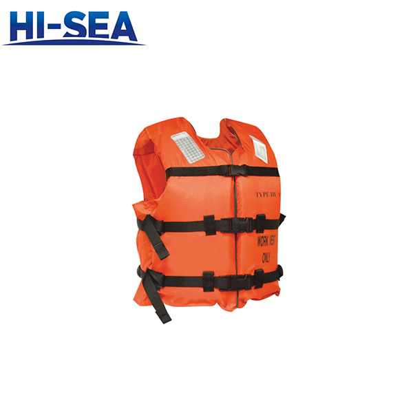 Marine vest type SOLAS approved foam life jacket